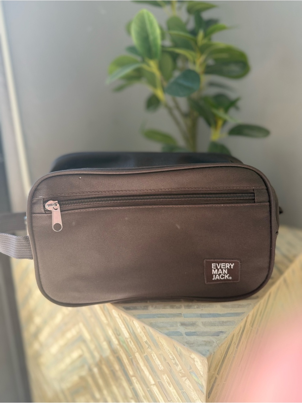 Every Man Jack Brown Men's Travel Toiletry Kit